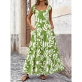 thumbnail image 6 of PRETTYGARDEN Women Dresses Summer Floral Sleeveless Maxi Dress Casual Spaghetti Strap Tiered Flowy Beach Long Dress, 6 of 8