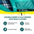 thumbnail image 4 of Bessport Saco De Dormir Invierno | Forro de franela 18 ℉ - 32 ℉ Extremo 3-4 estaciones Clima cálido y fresco Sacos de dormir para adultos Grandes | Ligero, resistente al agua para acampar, hacer mochi, 4 of 5