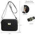 thumbnail image 3 of Bolso cruzado pequeño para mujer - Bolso bandolera de nailon impermeable para teléfono con correa ajustable, 3 of 4