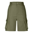 thumbnail image 6 of Aueoeo Men's Cargo Shorts Button Stretch Short Quick Dry Lightweight Hiking Shorts Trendy Work Sport Short with 6 Pockets L, 6 of 6