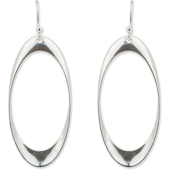 Brilliance Fine Women's Sterling Silver Elegant Long Drop Earrings