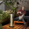 thumbnail image 2 of Outsunny Rattan Solar Floor Lamp, Outdoor Lamp with Auto On/Off LED Lights, 2 of 10