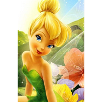 5D Diamond Painting Kits for Adults Tinker Bell Diamond Arts Diamond Painting DIY Full Round Drill for Home Wall Decor and Adults Kids Holiday Gift(12x16inch)