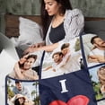 thumbnail image 5 of AISENIN Personalized Picture Blanket I Love You Gifts Customized Couples Gifts for Boyfriend Girlfriend Wife Husband Wedding Anniversary Birthday Gift, 5 of 5
