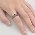 thumbnail image 4 of Women's Leaf Wrap Ball Cutout Ring .925 Sterling Silver Band Jewelry Female Male Unisex Size 7, 4 of 4
