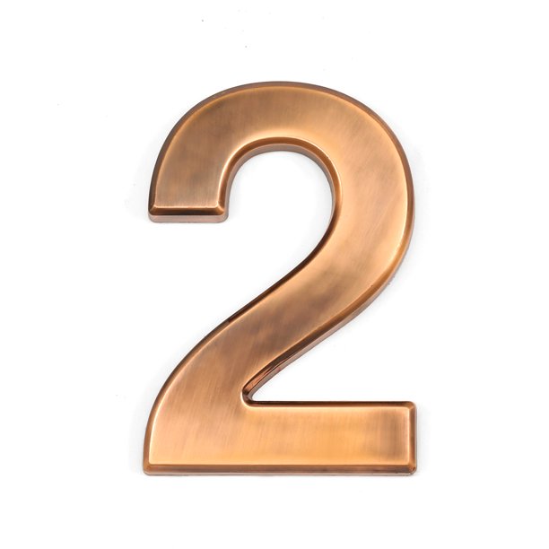 Barton 4" House Number Stickers Mailbox Numbers 2, 3D Sign for