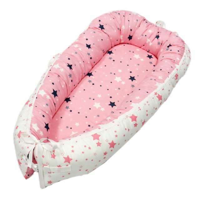 Cama nido para bebé recién nacido, cuna portátil para guardería, tumbona de viaje, cuna infantil, Moisés, parachoques, accesorios para muebles Fivean unisex