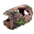 thumbnail image 4 of Resin Barrel Aquarium Decor, Vintage Wine Barrel Fish Tank Ornament Hideout for Shrimp Fish, Safe Resin Craft, Rustic Aquascape Decoration, 4 of 4