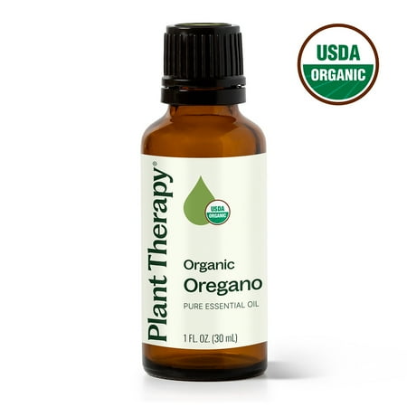 Plant Therapy Organic Oregano Essential Oil 100% Pure, USDA Certified Organic, Undiluted, Natural Aromatherapy, Therapeutic Grade 30 mL (1 oz)