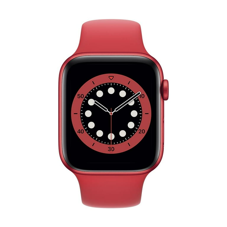 Restored Apple Watch Series 6 44MM (GPS + CELLULAR) Red Aluminum