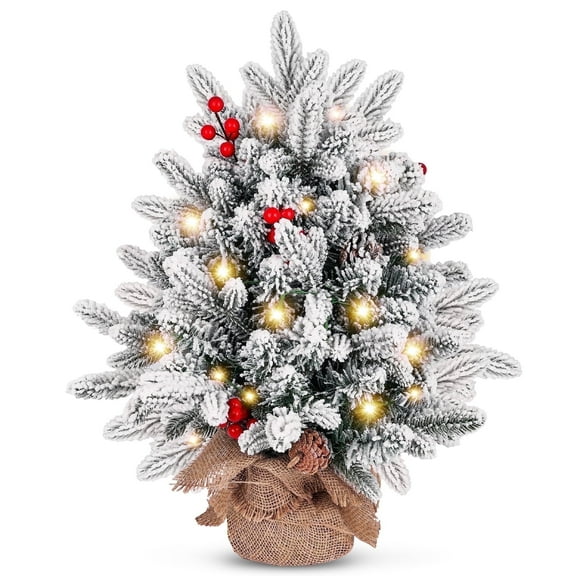 Simulated Falling Snow Flocking Christmas Tree