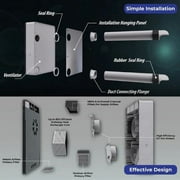 ECOasis 150 Ductless Wall-Mounted Single-Room Wi-Fi Energy Recovery Ventilator