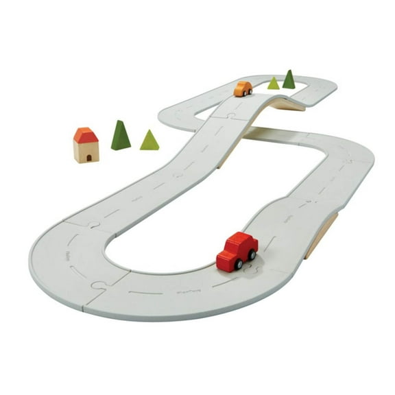 PlanToys Rubber Road Rail Set - Large