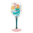thumbnail image 2 of Lolita Tropical Getaway Hand Painted Wine Glass 9in H, 2 of 5