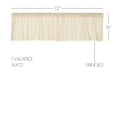 thumbnail image 2 of VHC Brands Tobacco Cloth Natural Fringed Valance Farmhouse Cotton Window Treatment for Your Country Cottage Kitchen or Bathroom 16x72, 2 of 7