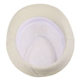 thumbnail image 3 of SWSMCLT Women's Straw Fedora Hat Vintage Fedora with Brim 1920s Classic Men's Retro Panama Hat Sun Protection Beach Cream One Size, 3 of 4