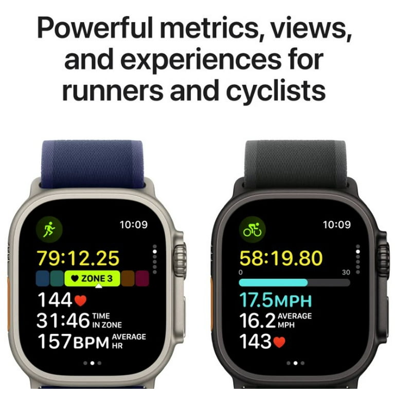 Apple Watch Ultra 2, 49mm, Titanium, Smartwatch with Ocean Band