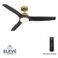 thumbnail image 3 of Luxe Gold 52 Inch 3 Blade Indoor Ceiling Fan, Ideal for Bedrooms and Living Rooms, Quiet DC Motor, LED Light with Remote, Eleve Comfort, 3 of 11