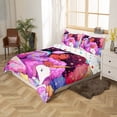 thumbnail image 2 of Afro-American Queen Bedding Sets for Little,Afro Princess Melanin Unicorn Duvet Cover,Cartoon Horse American Black Comforter Cover Cute Room Decor, 2 of 6