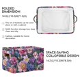thumbnail image 2 of Yayeee Canvas Storage Basket with Handles for Shelves Fabric Bins Closet Organizer, Soft Pinks Flowers, 2 of 8