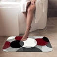 thumbnail image 4 of 1pc Circular Composition Absorbent Non-Slip Bathroom Thickened Flannel Rug Decor,Soft,Quick Drying,Suitable For Indoor/outdoor Use,Bathrooms,Bedrooms,Kitchens,Terrace,Laundry Rooms,16"x24", 4 of 9