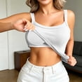 thumbnail image 2 of Camisole Tops for Women Built in Bra Adjustable Spaghetti Strap Workout Yoga Shirts Basic Tank Tops Layer Padded Bra, 2 of 7