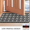 thumbnail image 3 of Black Daisy Flower White Blooms Pattern Door Rugs,Washable Non Slip Door Mats Indoor,Decorative Door Mats,Entry Mat Indoor for Entrance,Bedroom,Kitchen,Bathroom,30"x17", 3 of 6