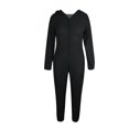thumbnail image 3 of One opening Women One Piece Pajama Fleece Adult Onesie Zip Up Plush Faux Fur Jumpsuit, 3 of 5