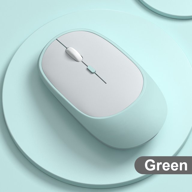 Ratón inalámbrico recargable para Gamer, Mouse silencioso, compatible con Bluetooth, 2,4G, USB, portátil, tableta, Macbook, Mause