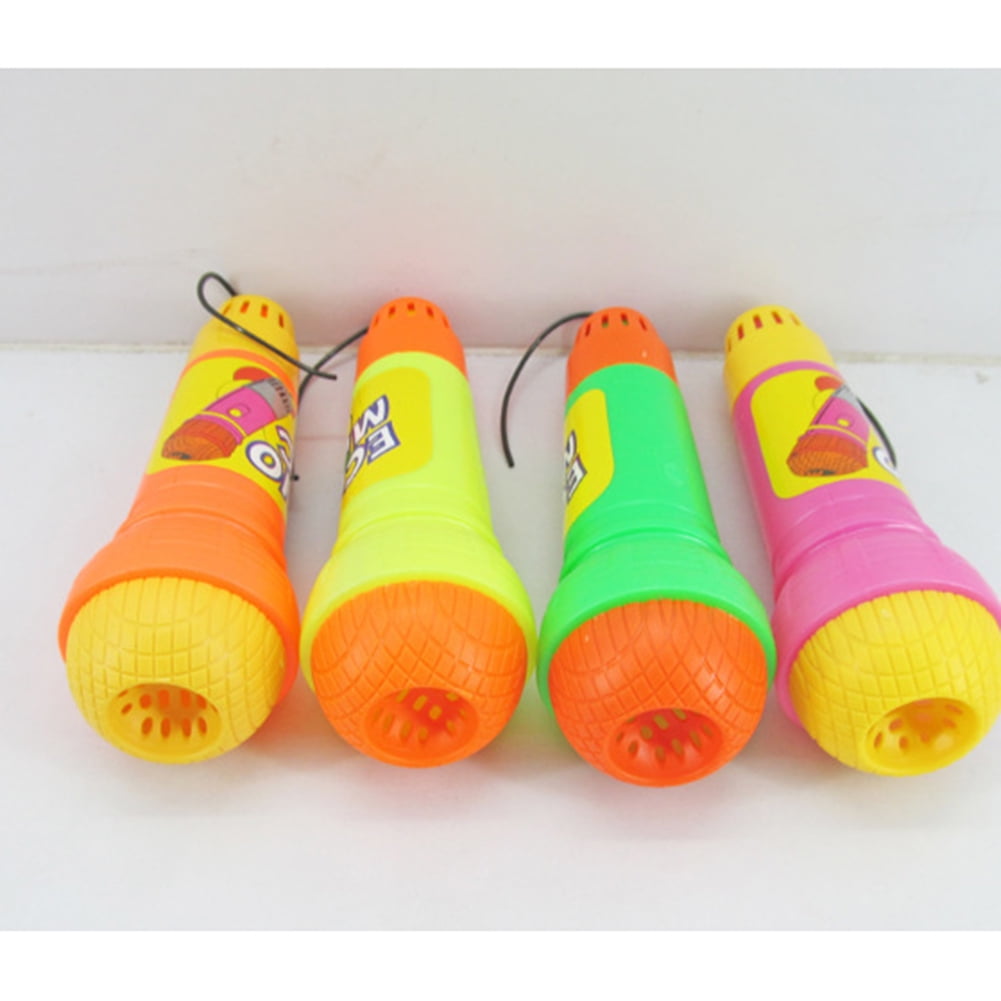 Plastic Magic Mic Novelty Echo Microphone Pretend Play Toy Gift for