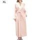 thumbnail image 3 of Unisex Long Toba Albornoz Salón Invierno Otoño Casual Casual Camino Campo de dormir Ropa de dormir Piel transpirable Elástico Housecoat Pink XL Inevent HA011311-03, 3 of 7