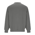thumbnail image 5 of Boys Waffle Knit Sweatshirt Kids Crew Neck Long Sleeve Chest Pocket Relaxed Fit Fall School Pullover, 5 of 5