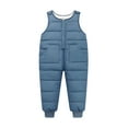 thumbnail image 1 of Uccdo 6M-4T Baby Boys Girls Winter Down Snow Pants Overalls Snowsuit, Toddler Warm Lightweight Down Jumpsuit Zipper Snow Bib Pants, 1 of 8
