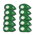 thumbnail image 2 of 10 Uds. Fundas de cabeza de hierro de Golf, fundas de cuero de PU de primera calidad para palos de Golf, Protector de cabeza, cubierta de cabeza de Cola Cubierta de cabeza de hierros de golf, 2 of 8