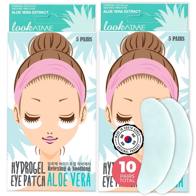 Lookatme Parche para ojos de hidrogel Aloe Vera 1.1 onzas
