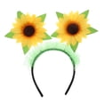 thumbnail image 4 of KAKOWELY Diadema de girasol: Divertida diadema de girasol con diseño floral, accesorio para el cabello para mujeres y niñas, fotos de fiestas y presentaciones en el escenario., 4 of 4