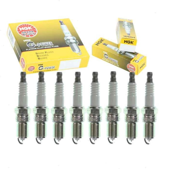 8 pc NGK G-Power Spark Plugs compatible with Chevrolet L30 5.7L V8 1999-2000
