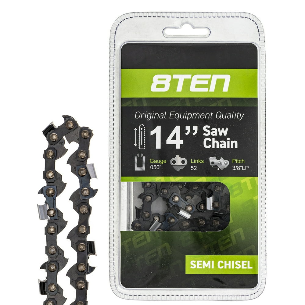 8TEN Chainsaw Chain 14 inch 3/8 Pitch 52 DL for Husqvarna Echo