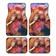 thumbnail image 1 of Fotbe Oil Paintings of Elephants Juego de 4 Tapetes para Auto con Estampado – Alfombrillas de Goma Reforzada, Diseño Antideslizante, Protección para Todo el Año – Vehículos, Autos, Camionetas y SUVs, 1 of 7