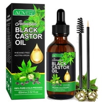 Aliver Black Castor Oil for Hair Care ,100% Pure & Natural,Dry Scalp Hydration -Nourishment Essential Oil