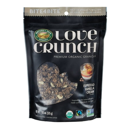 Love Crunch Organic Granola  Espresso Vanilla Cream  11.5 oz Bag