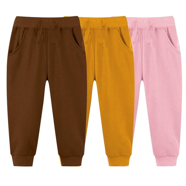 Odeerbi 2-7 Años Para Niños Niñas 3 Pcs Traedor de Chándal Sports Athletic Sports Jogger Pantalones de Verano Color Sólido
