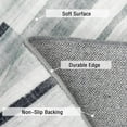 thumbnail image 4 of Aoile 5x7 Area Rug Washable Rug, Soft Abstract Checkered Rug for Bedroom, Non Slip Stain Resistant Throw Carpet, Grey, 4 of 7