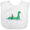 thumbnail image 3 of Inktastic Nessie Shark Boys or Girls Baby Bib, 3 of 4