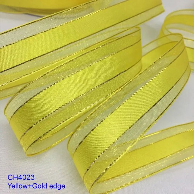 Cinta satinada de Organza de Lurex de oro y plata, 2,2 cm, 10 años, para regalo, embalaje Floral, lazos artesanales hechos a mano, fiesta, boda, decoración de Navidad