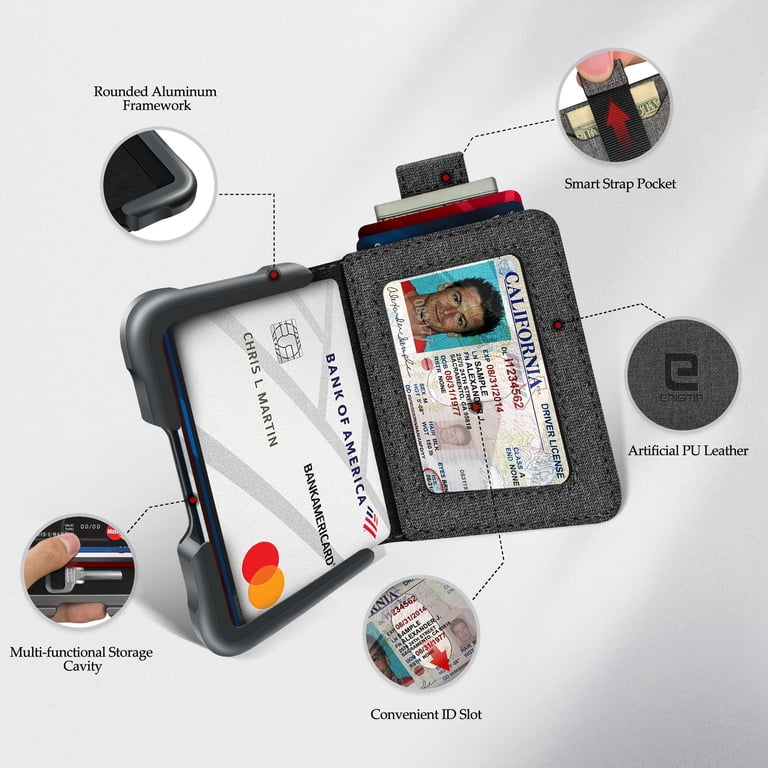 ENIGMA Minimalist Bifold RFID Blocking Tactical Wallet for Men