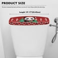 thumbnail image 5 of ZIATUBLE Christmas Trees Toilet Tank Dust Cover Panda Toilet Protector Cover Washable Toilet Bowl Tank Covers for Bathroom Dustproof Toilet Tank Lid Home Indoor Decoration, 5 of 5