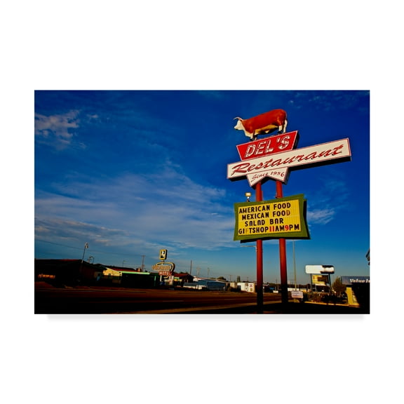 Trademark Fine Art 'Route 66 Restaurant' Canvas Art by American School