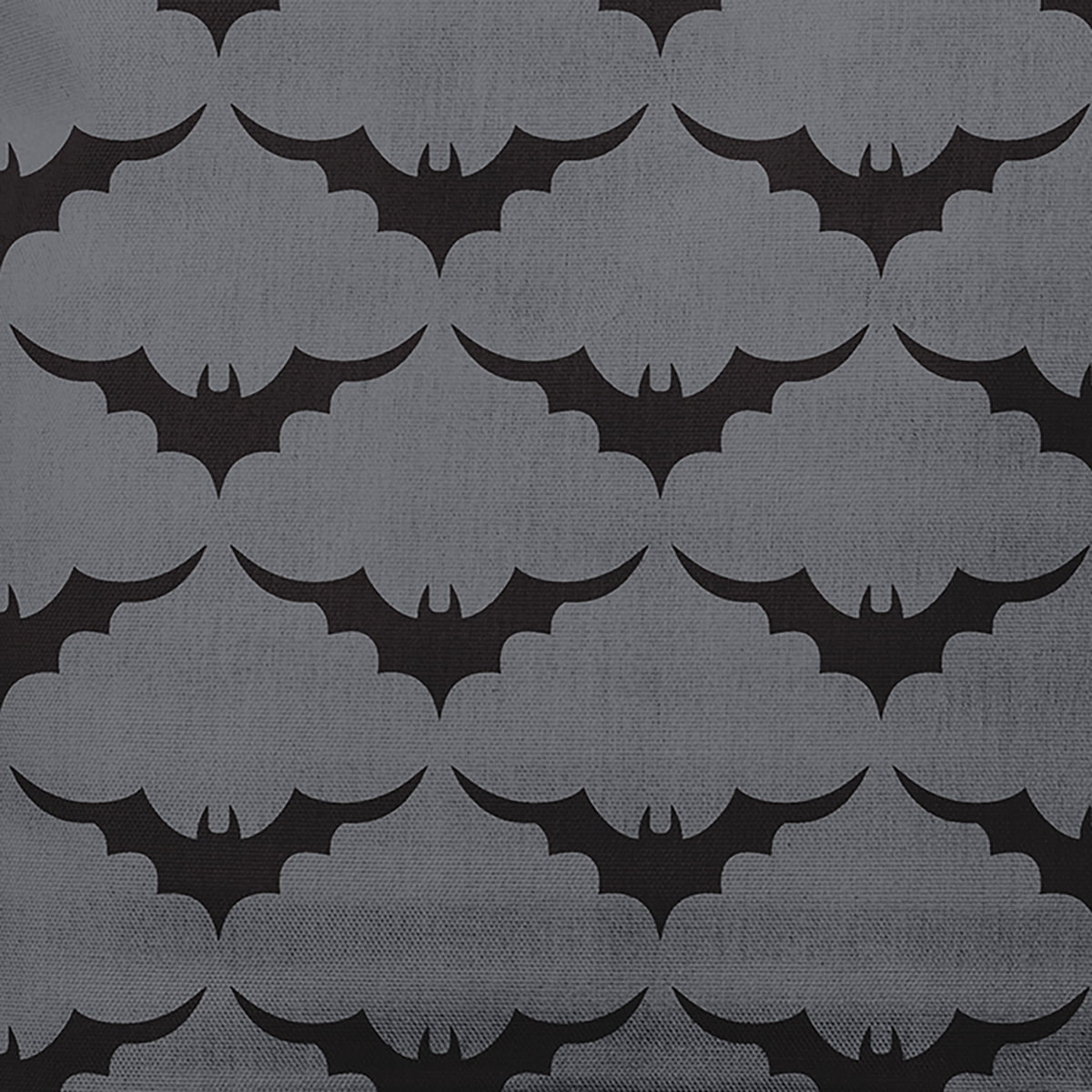 Simply Daisy 20" x 20" Bat Colony Indoor/Outdoor Polyester Throw Pillow, Steel Gray