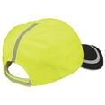 thumbnail image 3 of Yellow Rooster Men's Enhanced Polyester Visibility Cap Safety Yellow/ Black, 3 of 4